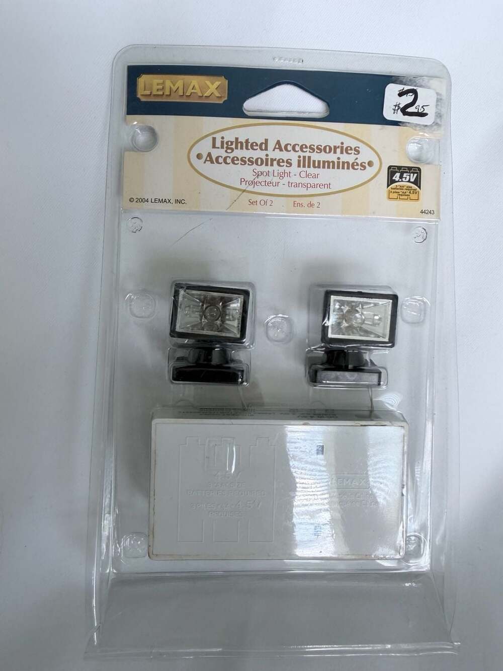 Lemax Lighted Accessories Spot Light - Clear Set Of 2 #44243